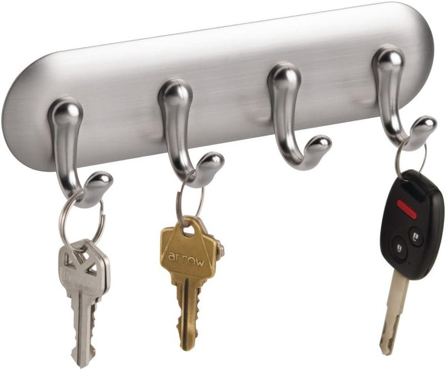 Inter-Design 54470 York Self Adhesive Small Key Rack