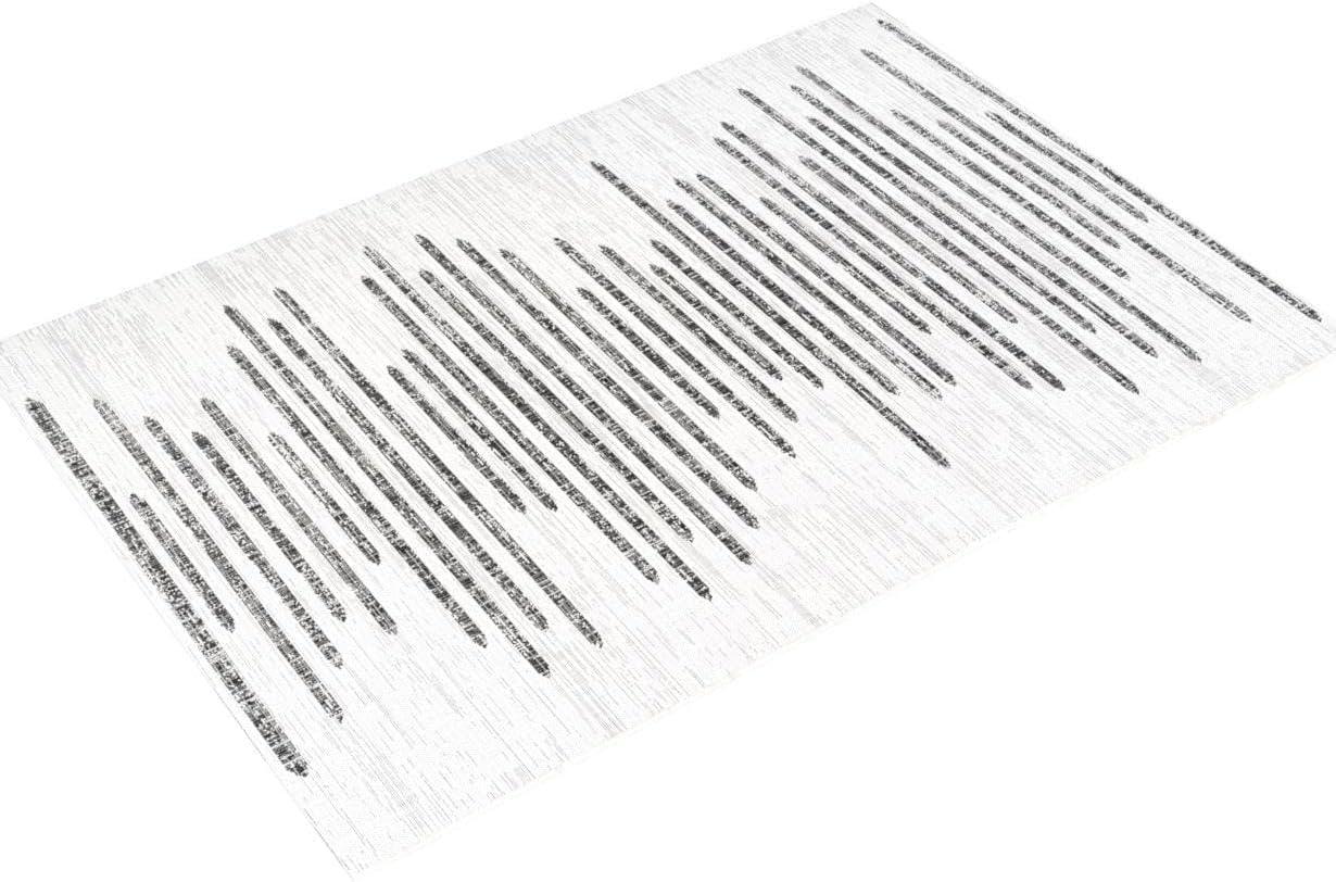 8'x10' Zolak Berber Stripe Geometric Indoor/Outdoor Area Rug, Ivory/Black - JONATHAN Y