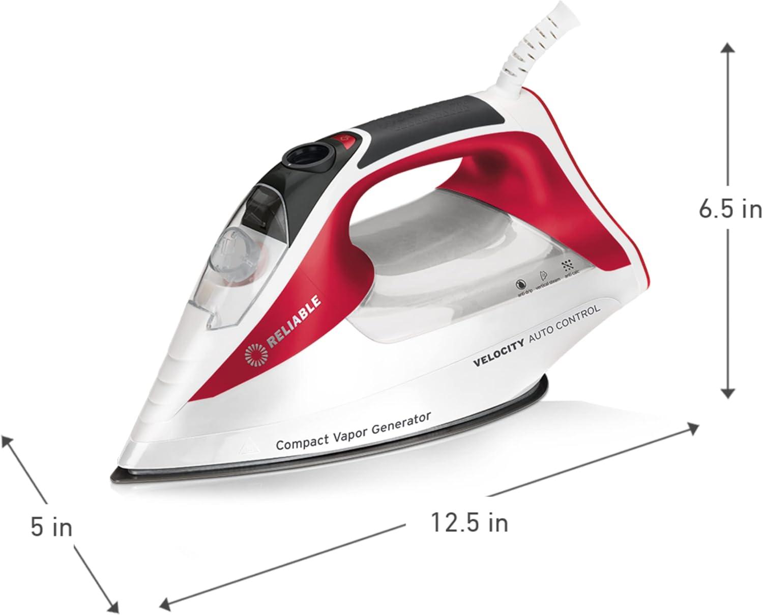 Velocity 270IR Red and White Steam Iron with Sensor Technology