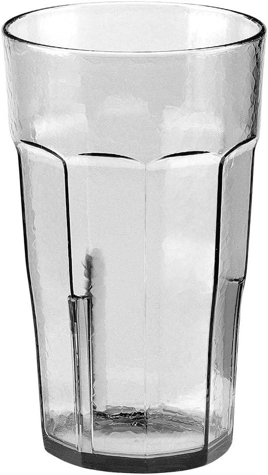 Clear 16 oz Impact Resistant SAN Plastic Tumbler