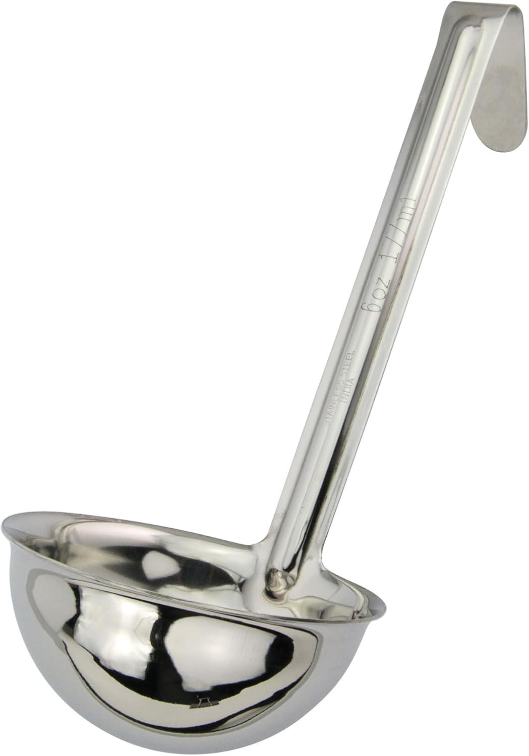 Mirror Finish Stainless Steel 6 oz Soup Ladle