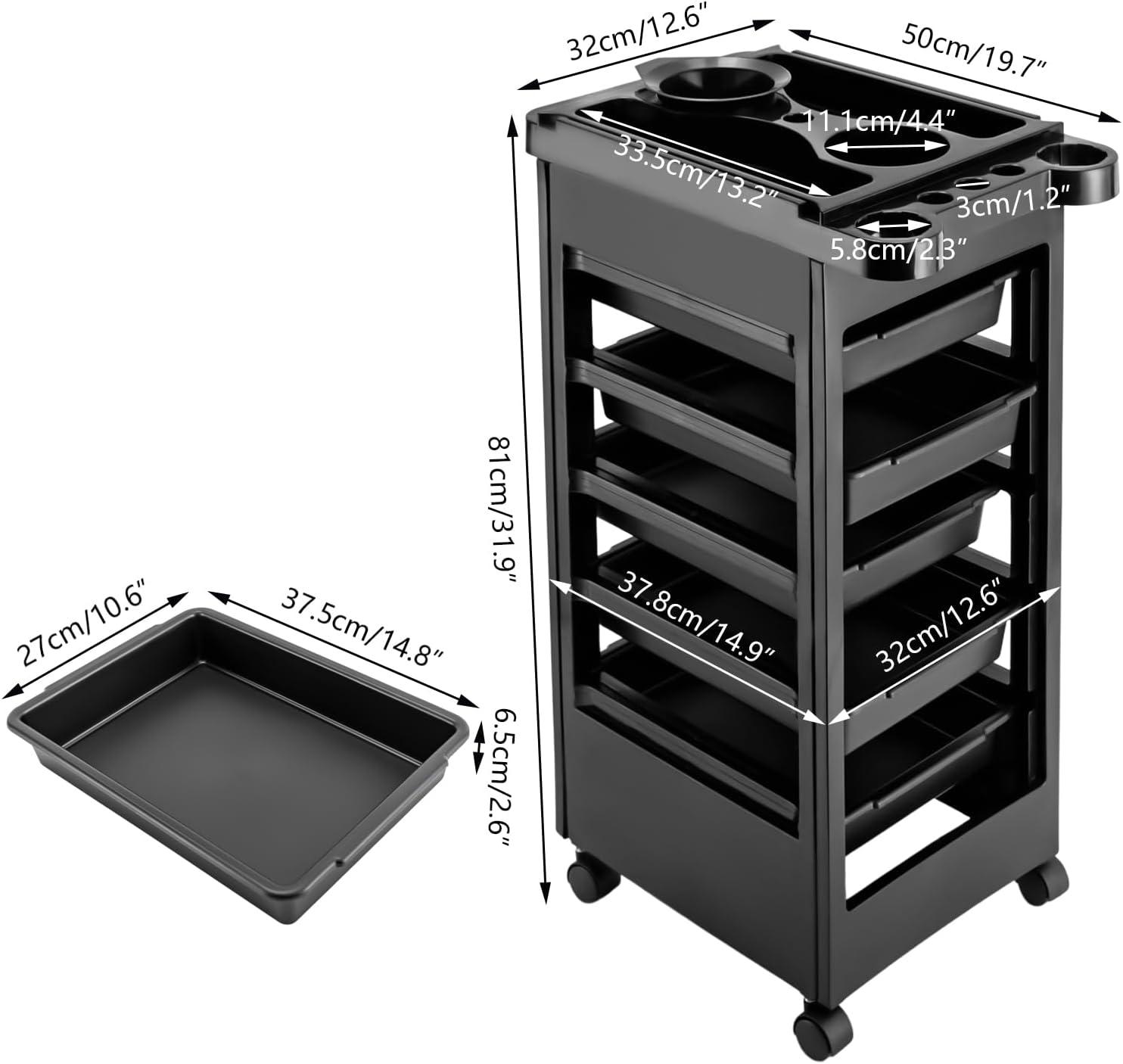 Saloniture Mobile Equipment Cart & Salon Trolley
