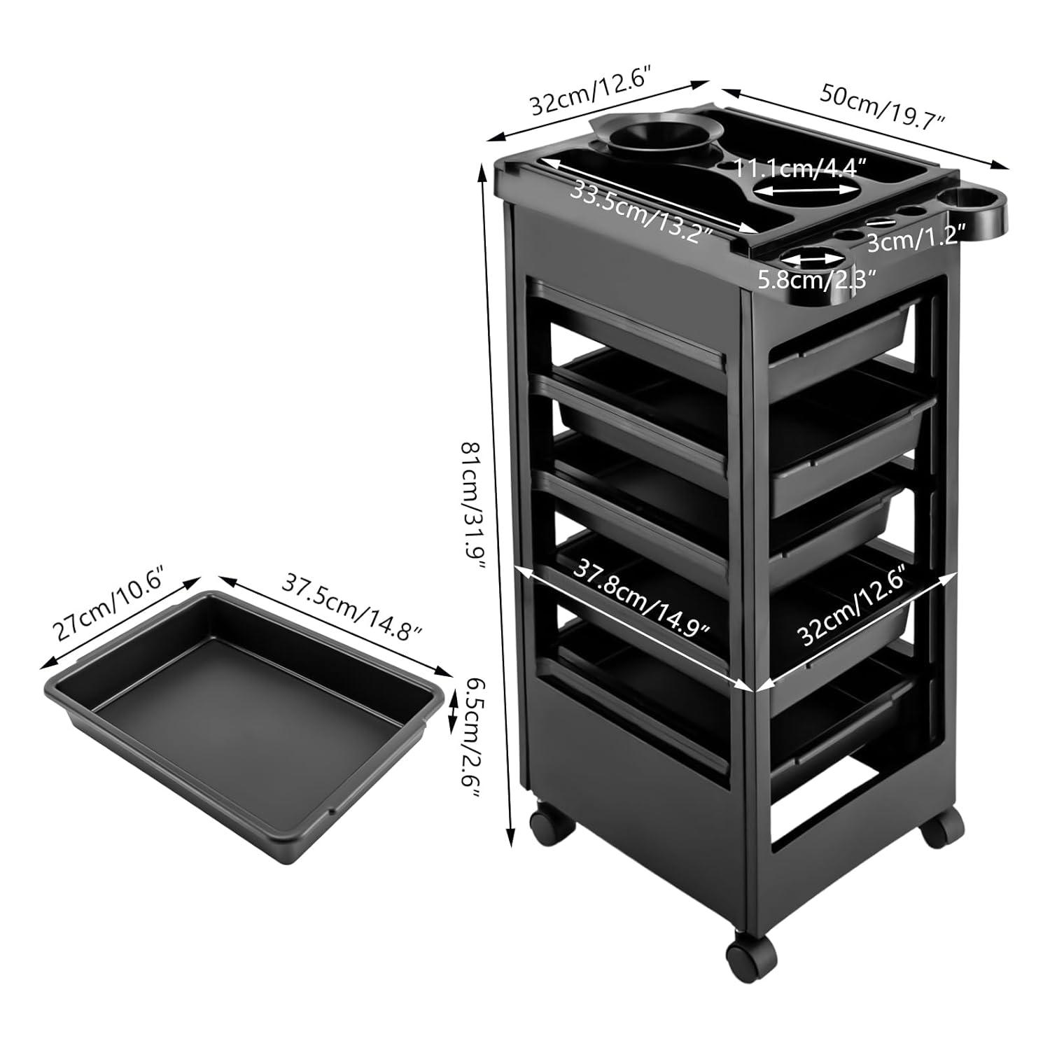 Saloniture Mobile Equipment Cart & Salon Trolley