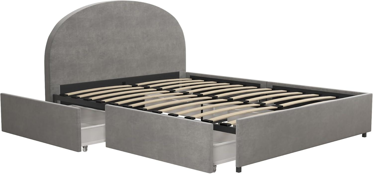 Moon Upholstered Platform Storage Bed