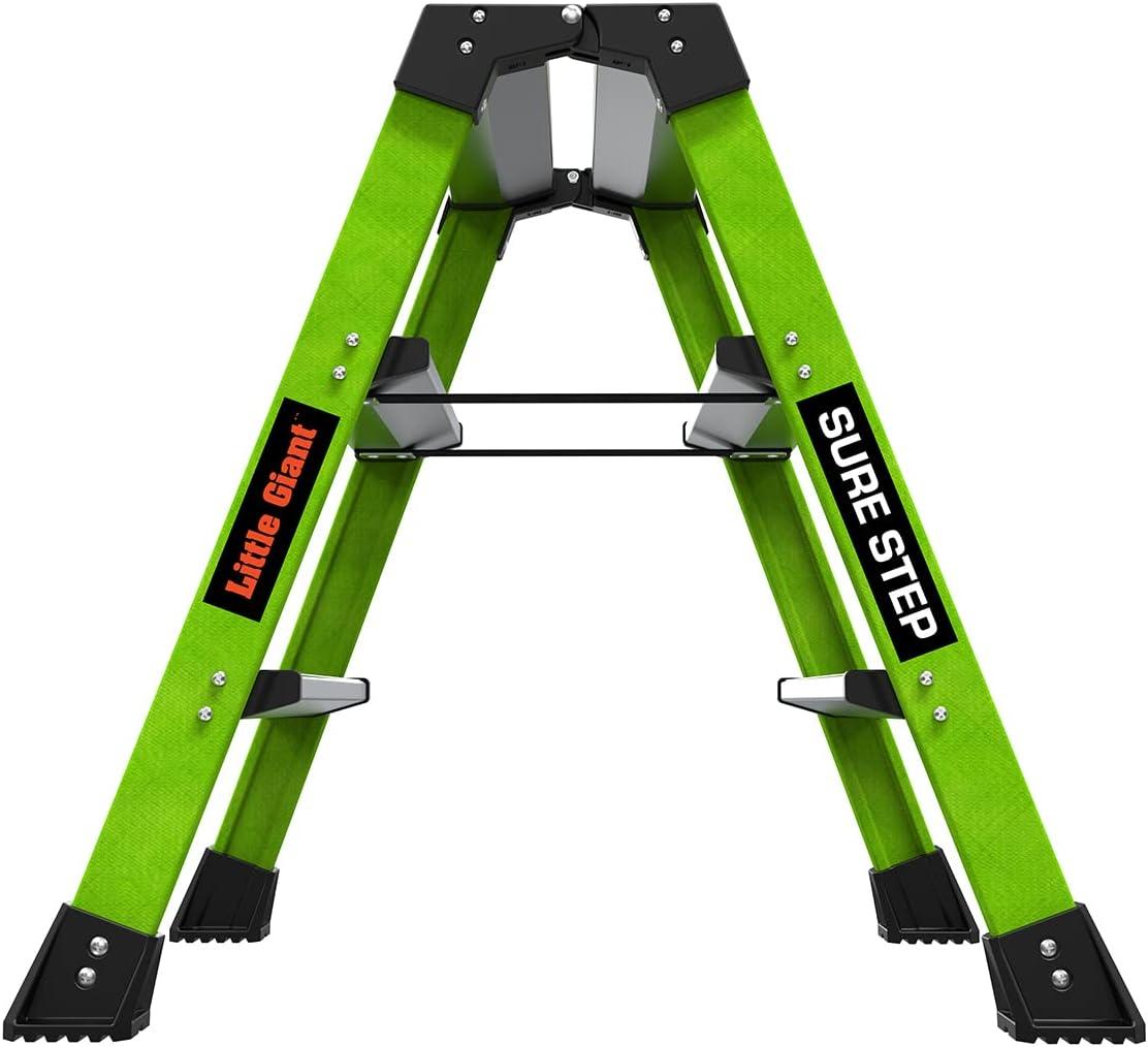 Little Giant 1024744 25.98 x 11.8 x 8 in. 3 Step Resin Step Stool, Green