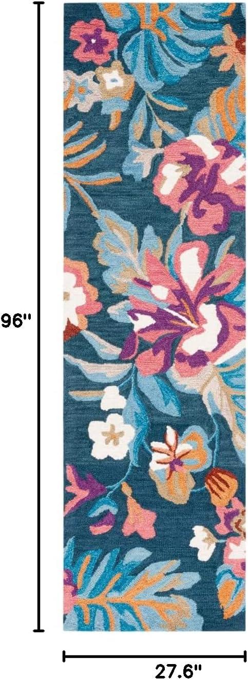 Jardin JAR152 Hand Tufted Area Rug - Blue/Pink - 8'x10' - Safavieh.