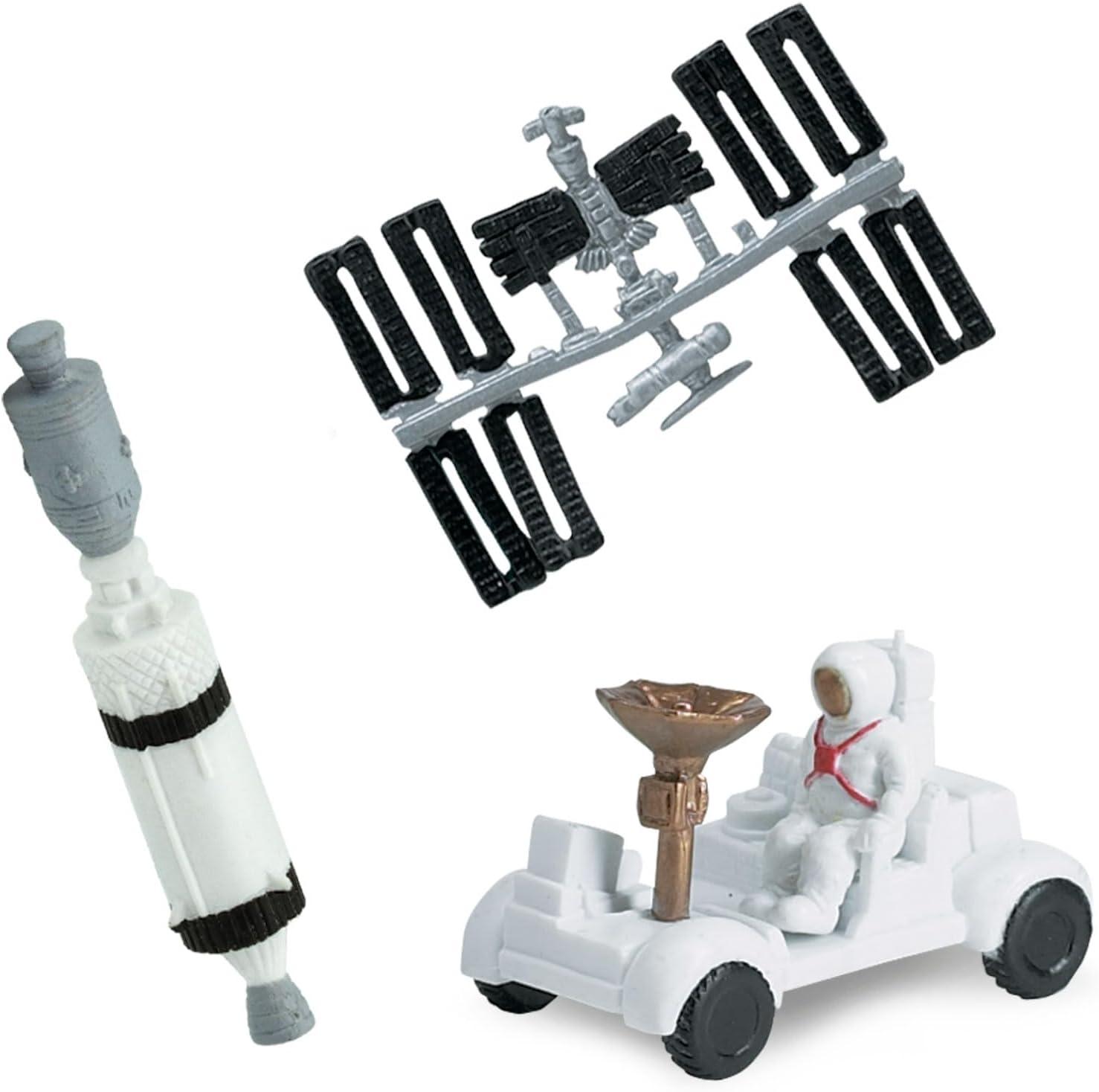 Safari Ltd Space TOOB With 10 Out Of-This-World Toy Figurines, Including 2 Astronauts, 1 Space Chimp, 6 Space Craft, And More! ? For Ages 3 And Up