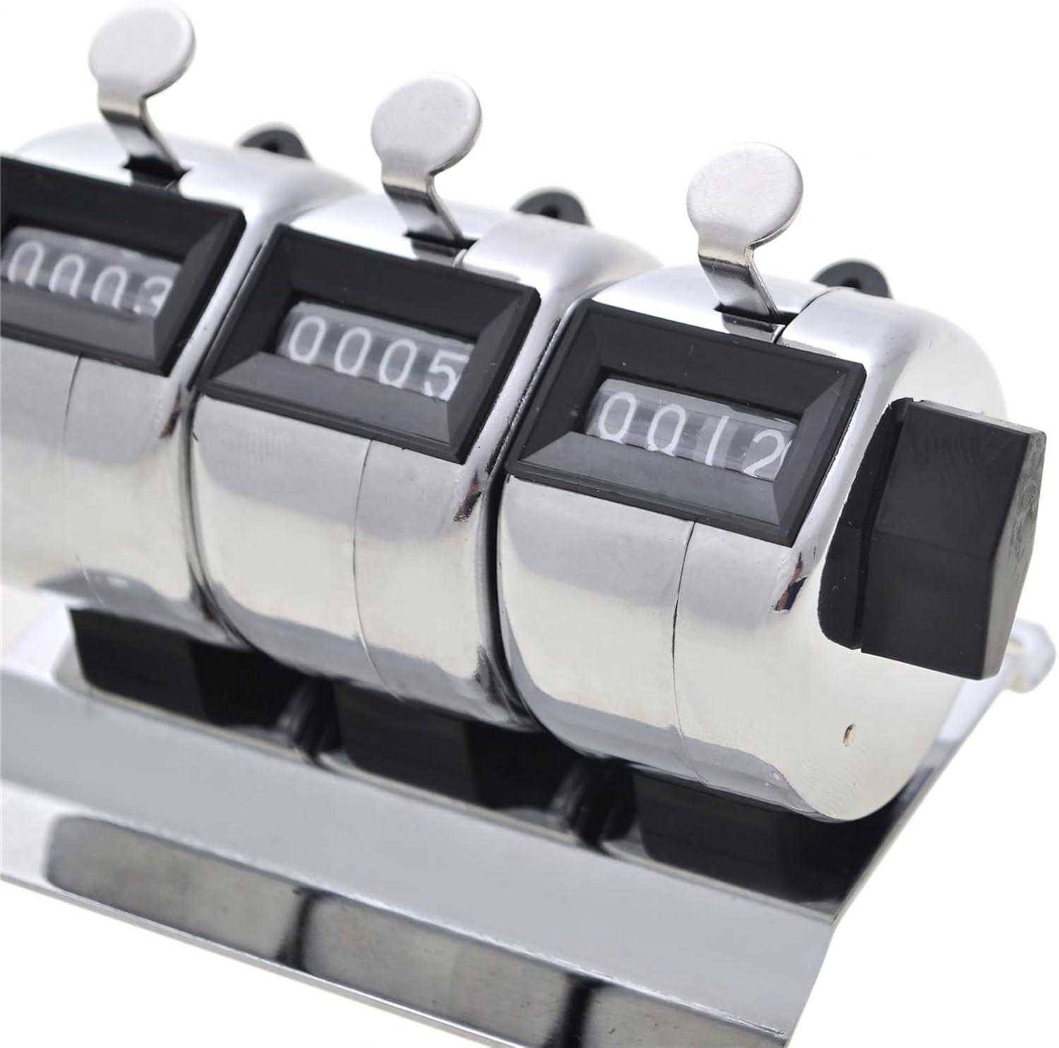Toptie 3-Unit Desktop Tally Counter, Counter Clicker with Base, for Event, People, Inventory
