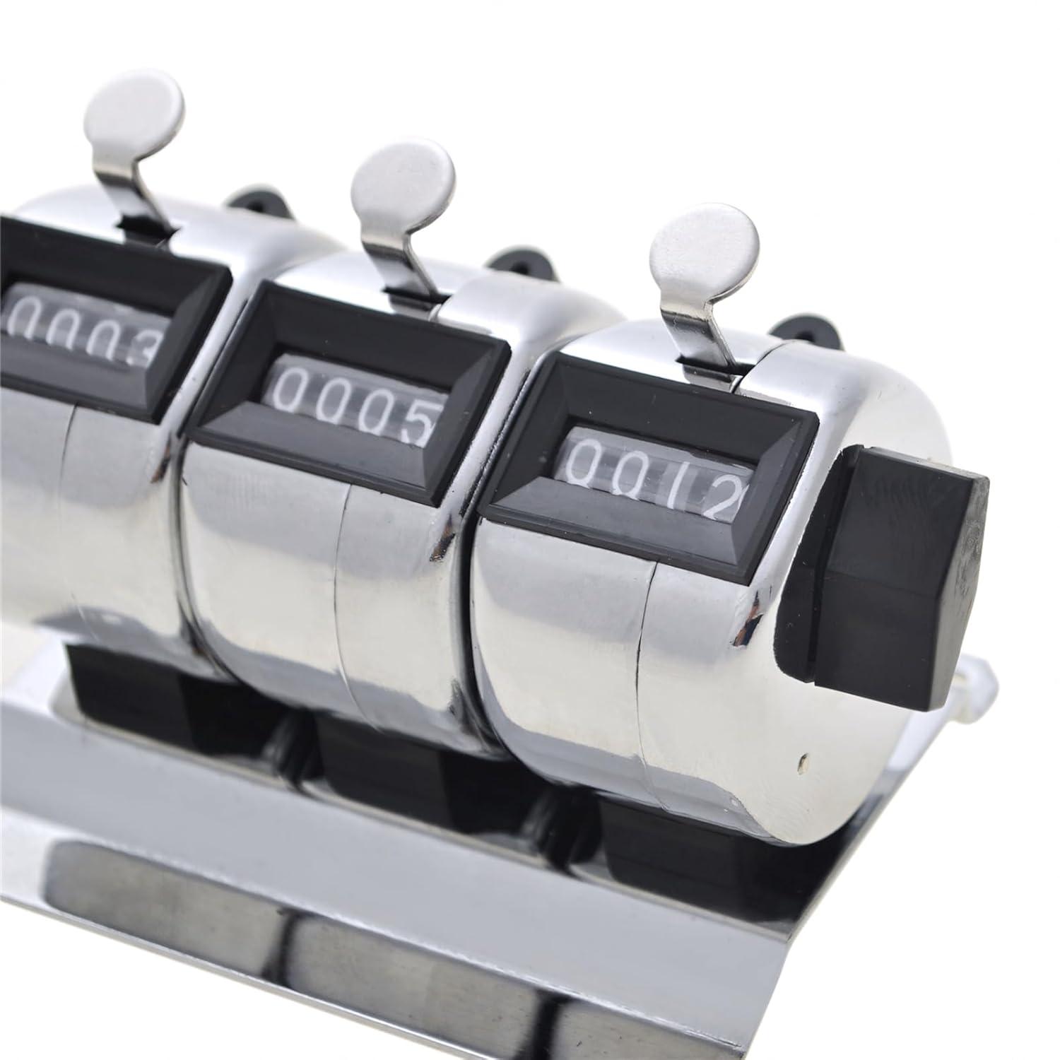 Toptie 3-Unit Desktop Tally Counter, Counter Clicker with Base, for Event, People, Inventory