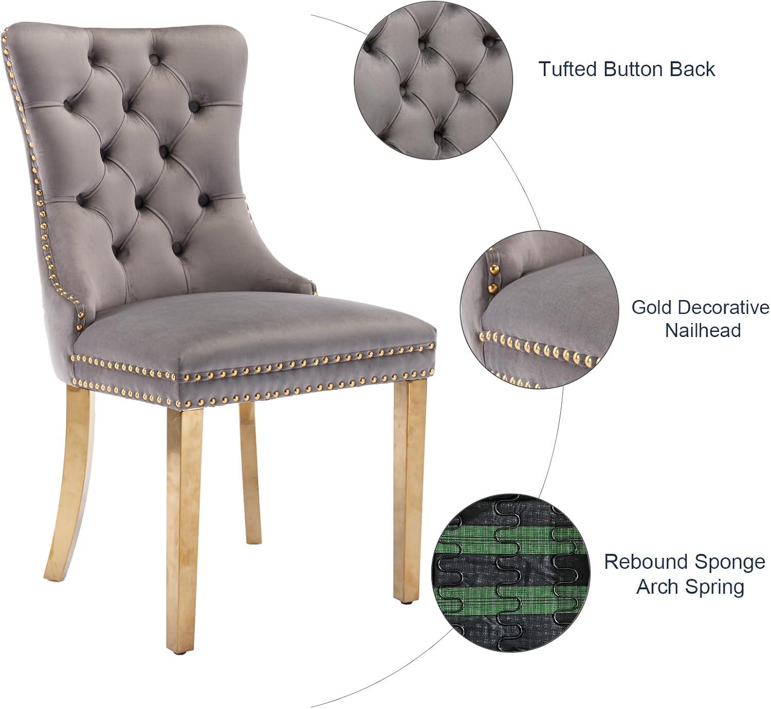 Kiliam Tufted Upholstered Back Side Chair Dining Chair