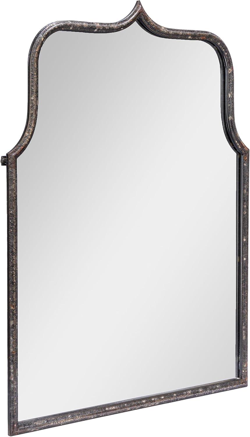 Storied Home Arched Metal Framed Wall Mirror