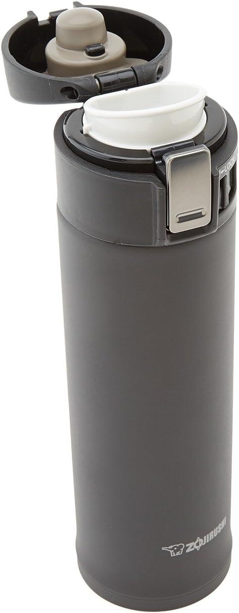Zojirushi 16oz Stainless Steel Travel Mug SM-KHE48 - Black: Leakproof, Insulated, Flip-Top Lid, Hot & Cold Use
