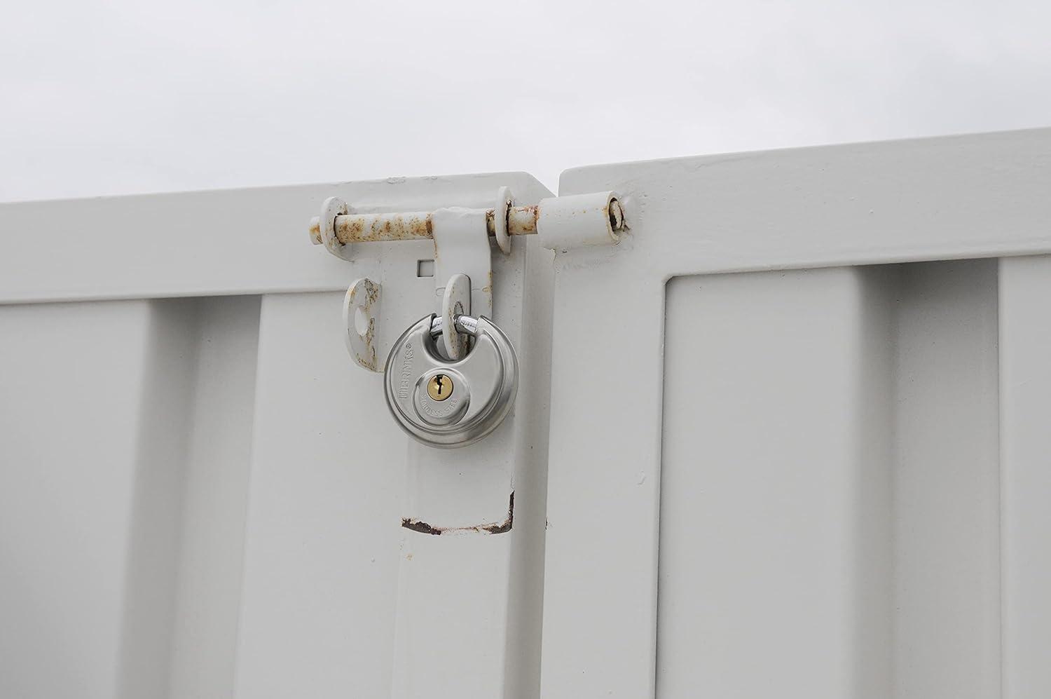 (2 pack) Brinks Commercial Stainless Steel 70mm Keyed Discus Padlock with 5/8in Shackle