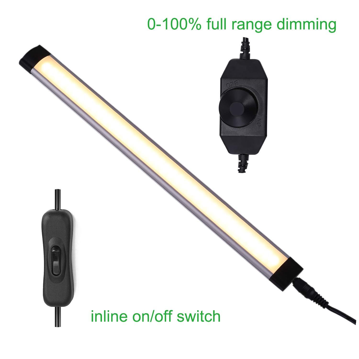 ANTOTEN LED Under Cabinet Lighting Kit - 6 Panel Rigid Bar with Dimmable Switch
