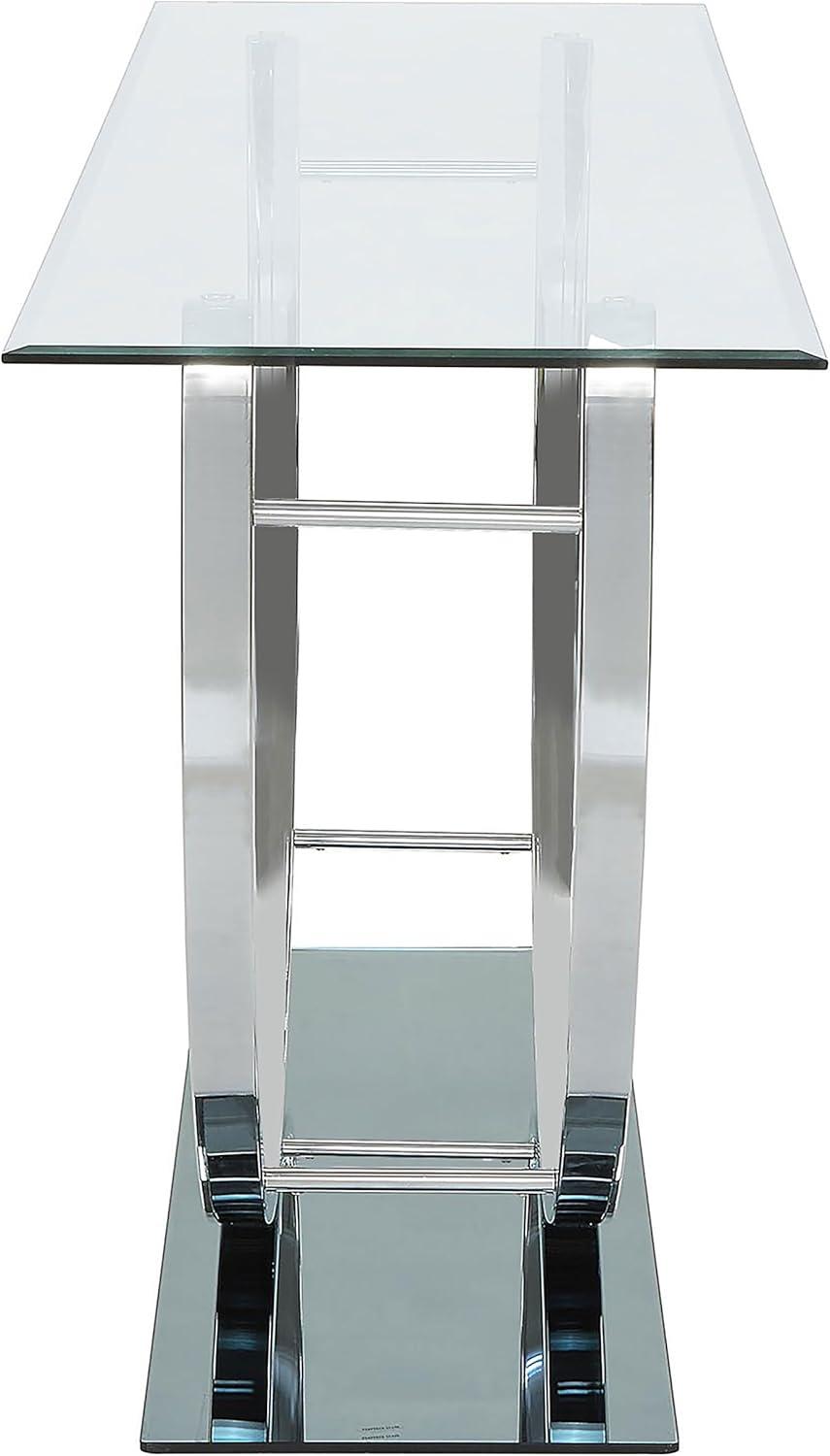 Alma Danville 48'' Glass Top Console Table