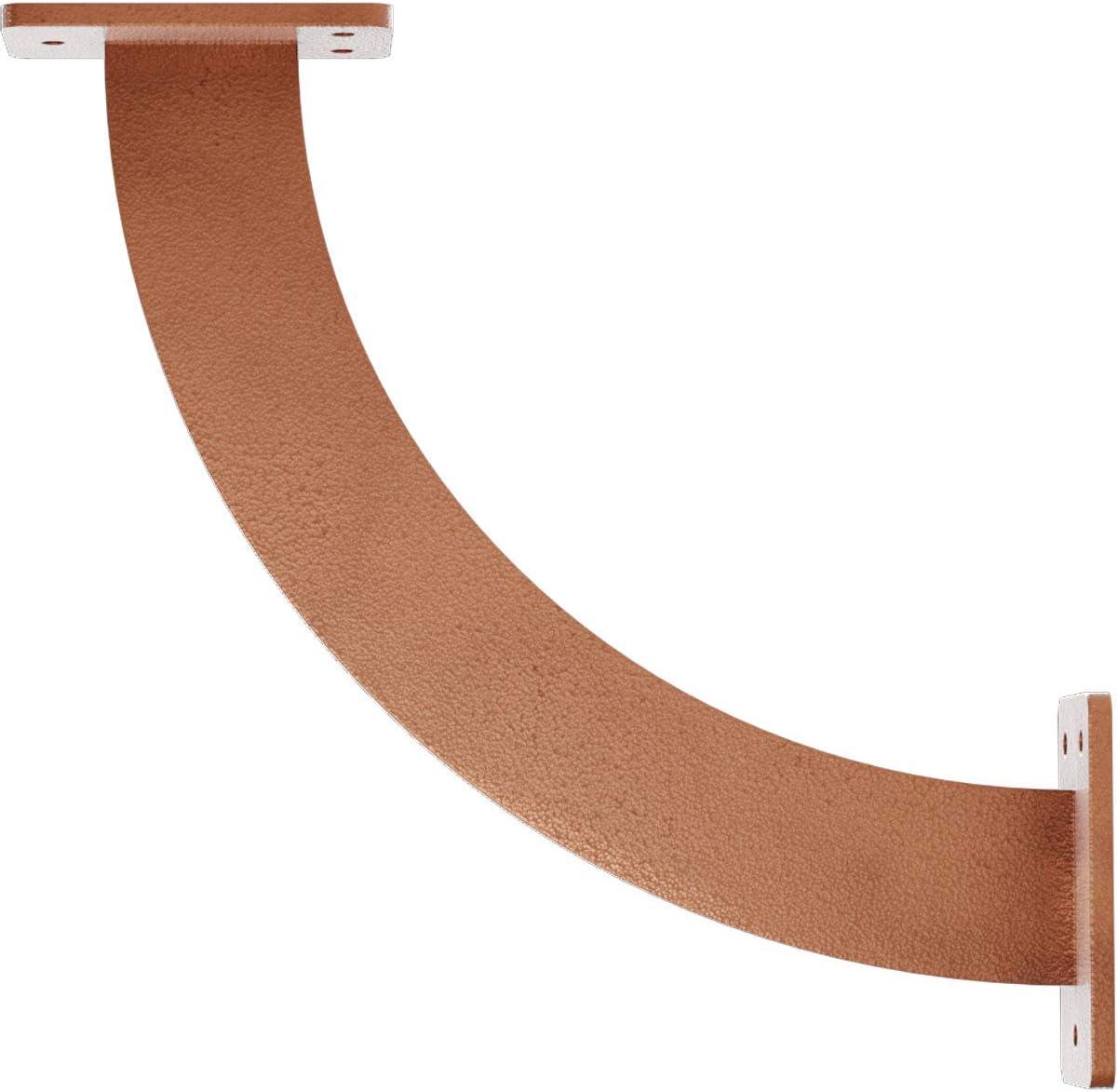 Ekena Millwork 2"W x 11"D x 11"H Bradford Steel Bracket, Hammered Copper