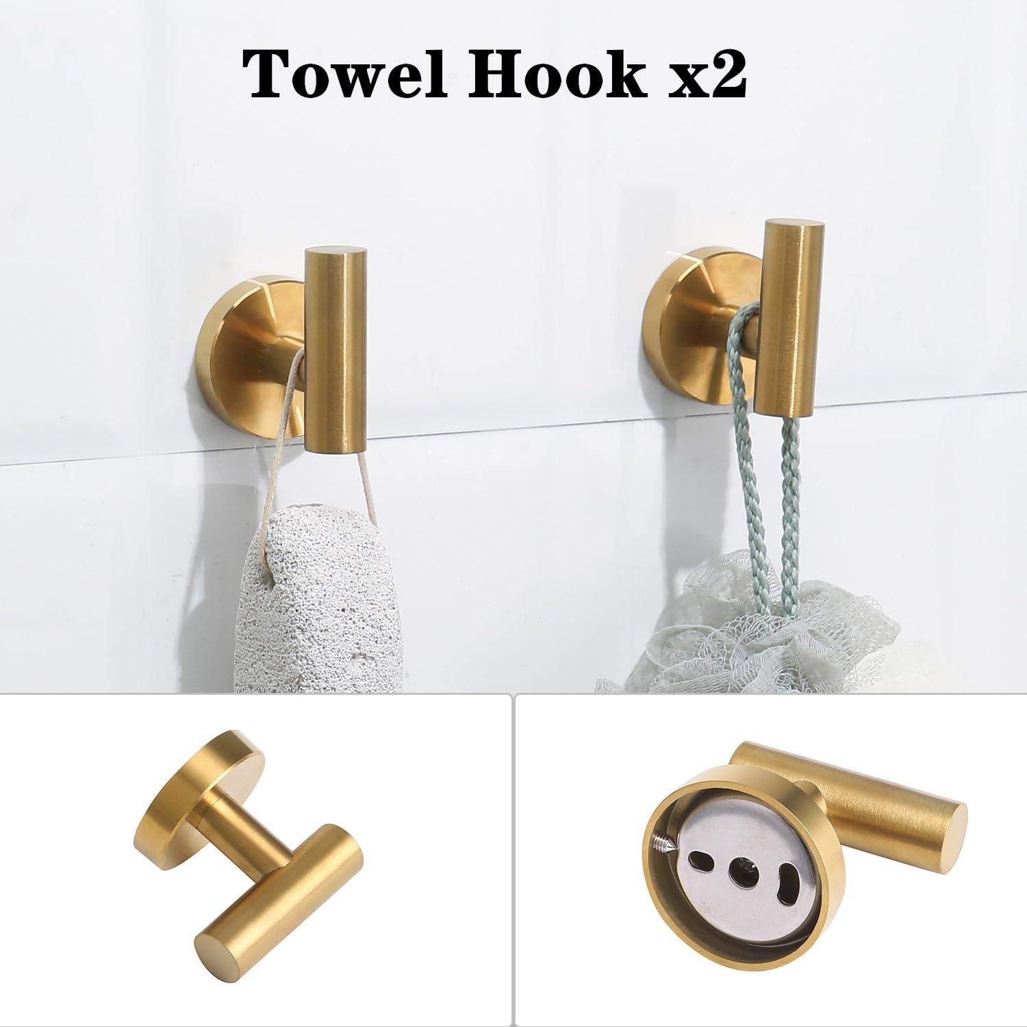 4 Piece Stainless Steel Bathroom Hardware Set,Bathroom Accessories Kit