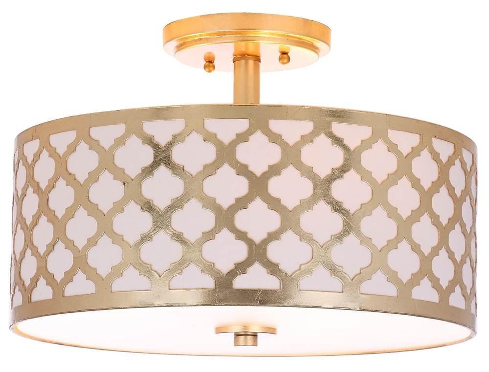 Kora Flush Mount - FLU4000 - Gold - Safavieh