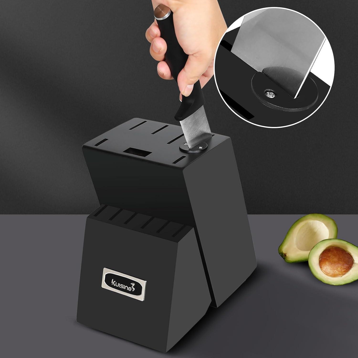 kuisine Kuisine 15 Piece Stainless Steel Knife Block Set