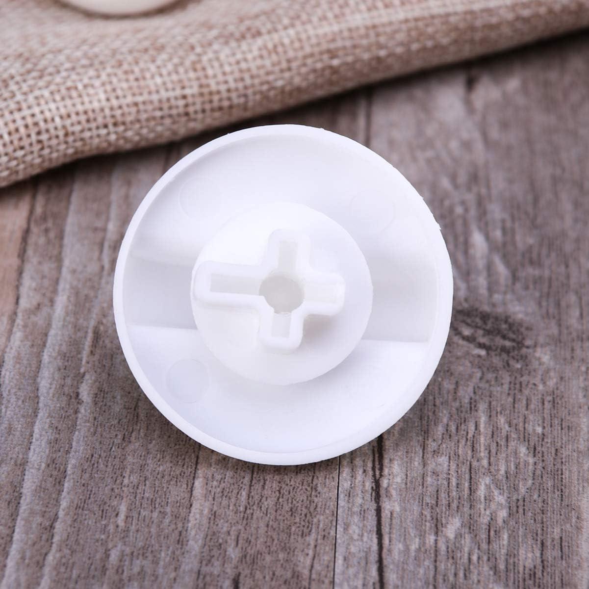 Sparsain Plastic Washing Machine Timer Control Knob for Washer and Dryer Selector (Omnipotent White)