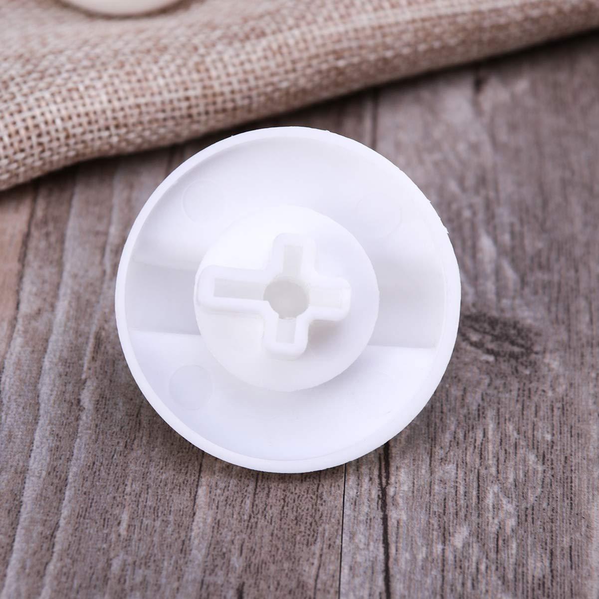 Sparsain Plastic Washing Machine Timer Control Knob for Washer and Dryer Selector (Omnipotent White)