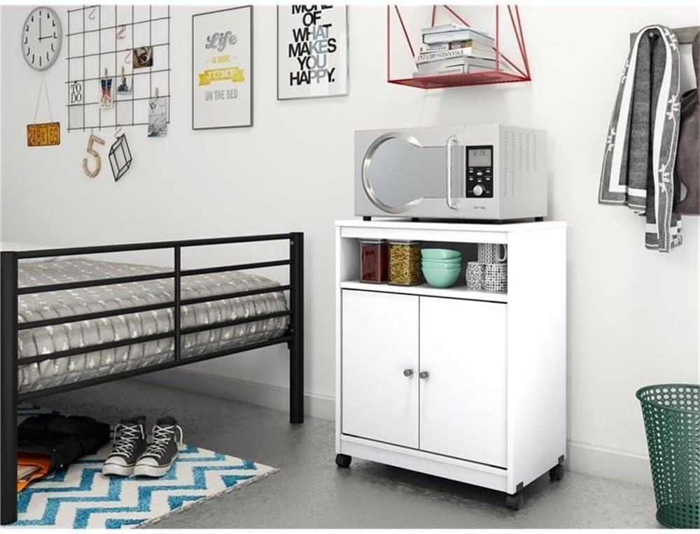 Carro para Microondas de Cocina Landry, Blanco