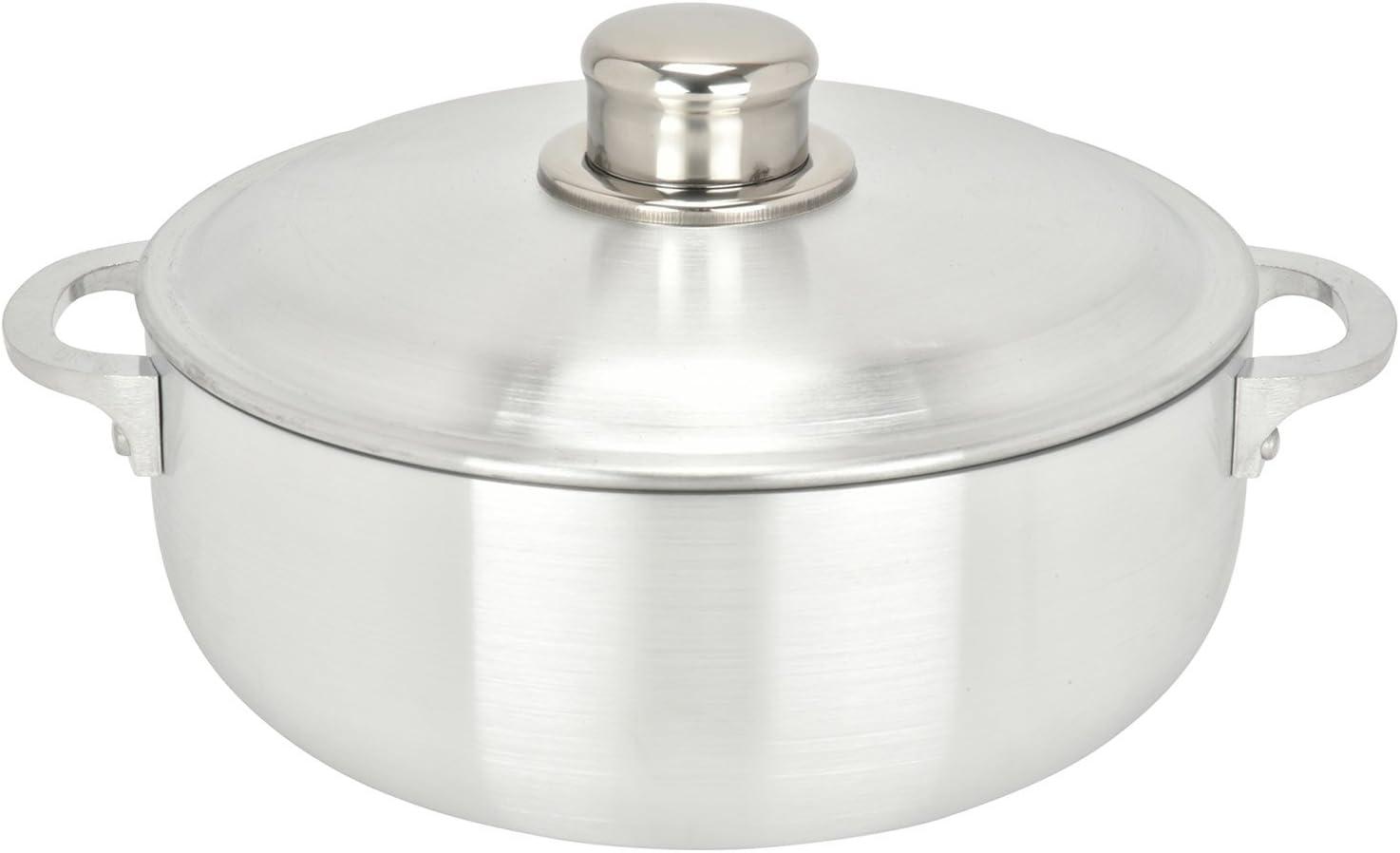 Chef Pro 3.8 Quart Silver Aluminum Caldero Stock Pot