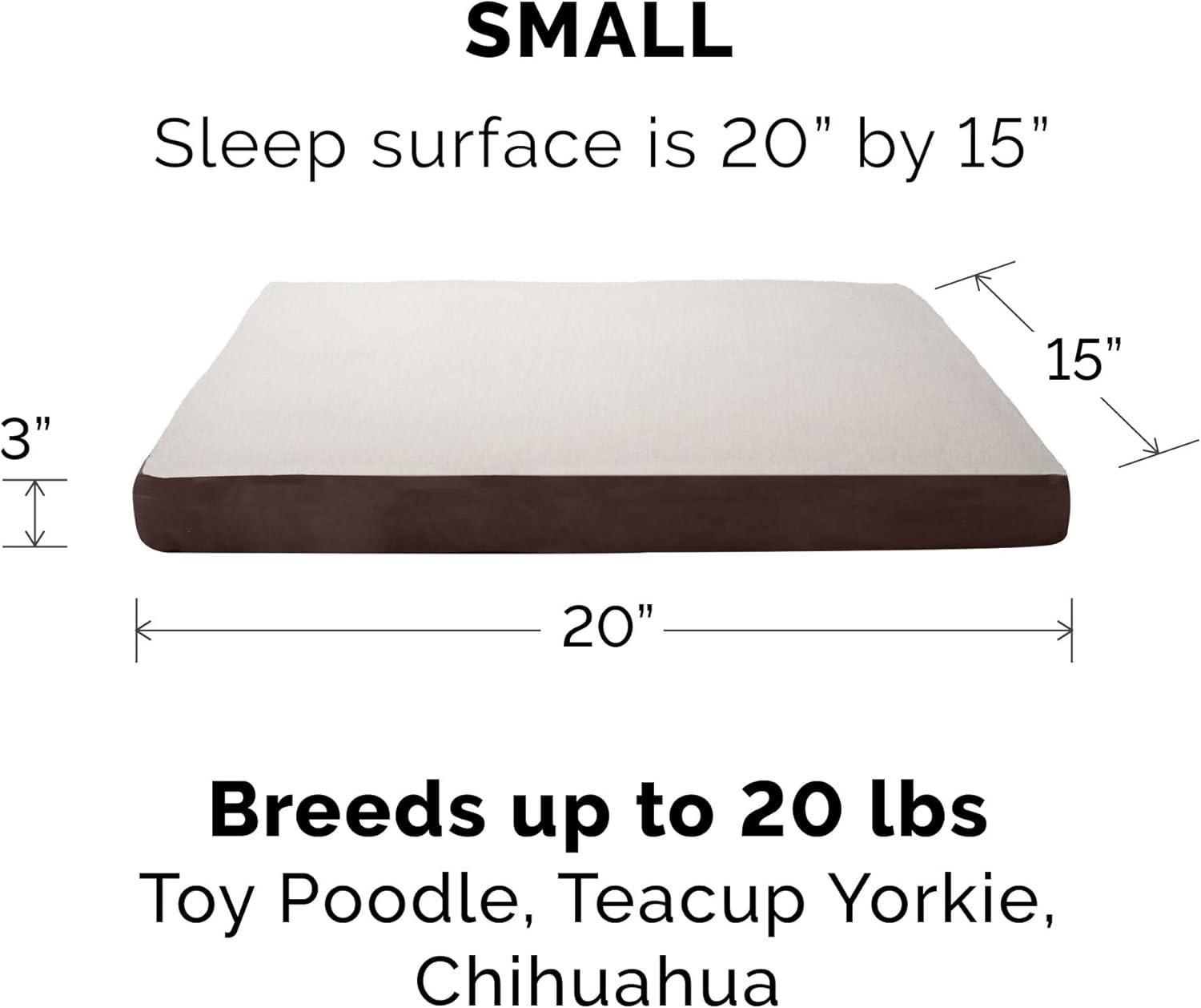 FurHaven Berber and Suede Blanket Top Mattress Memory Foam Dog Bed