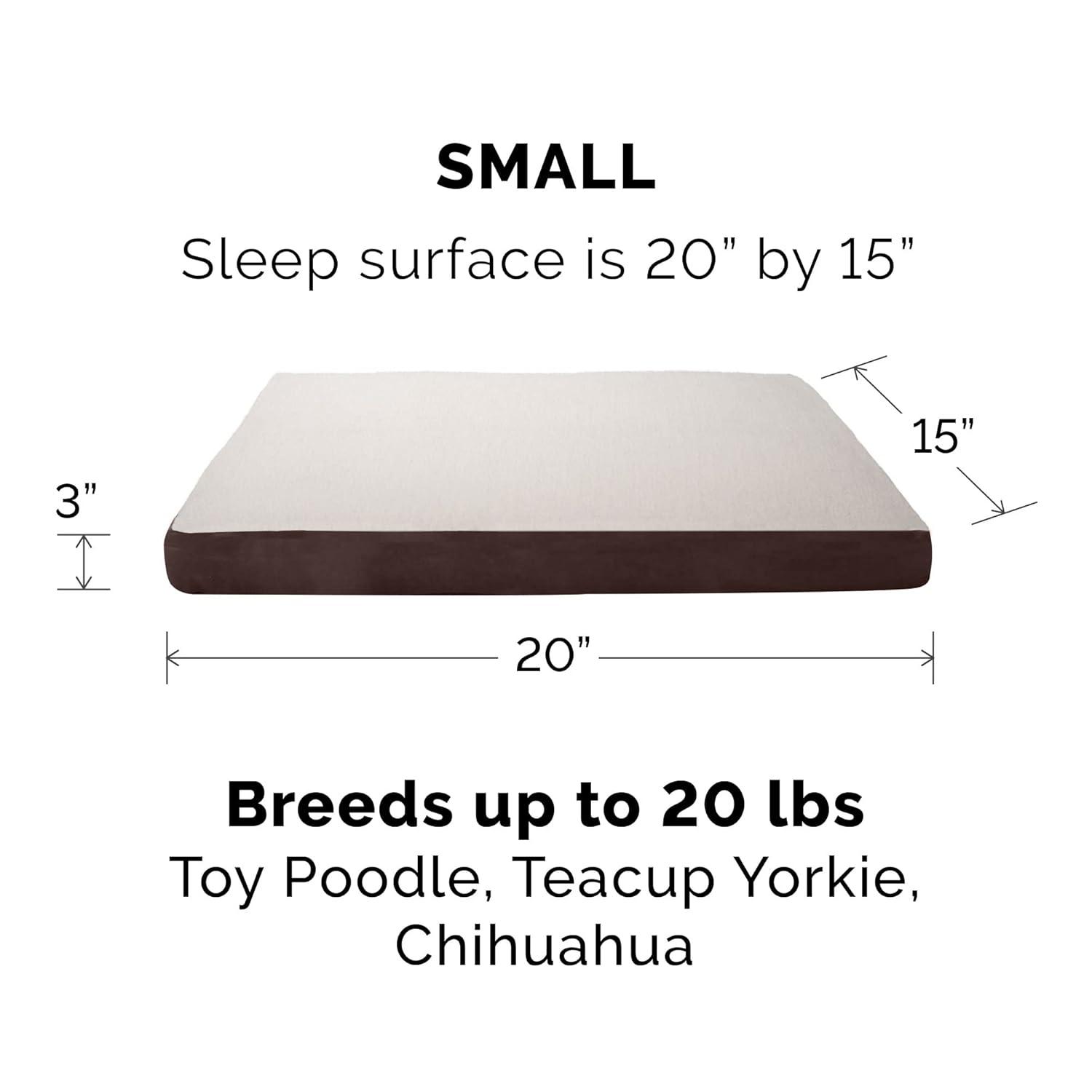 FurHaven Berber and Suede Blanket Top Mattress Memory Foam Dog Bed