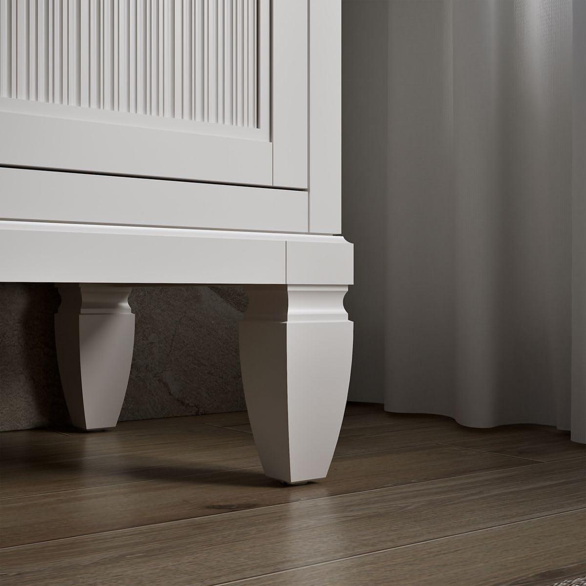 Hearthaven 30'' Free Standing Single Bathroom Vanity Cabinet with Sink and Quartz Top