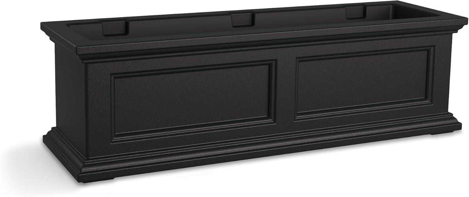 The Anastasiya Resin Window Box Planter with Water Reservoir
