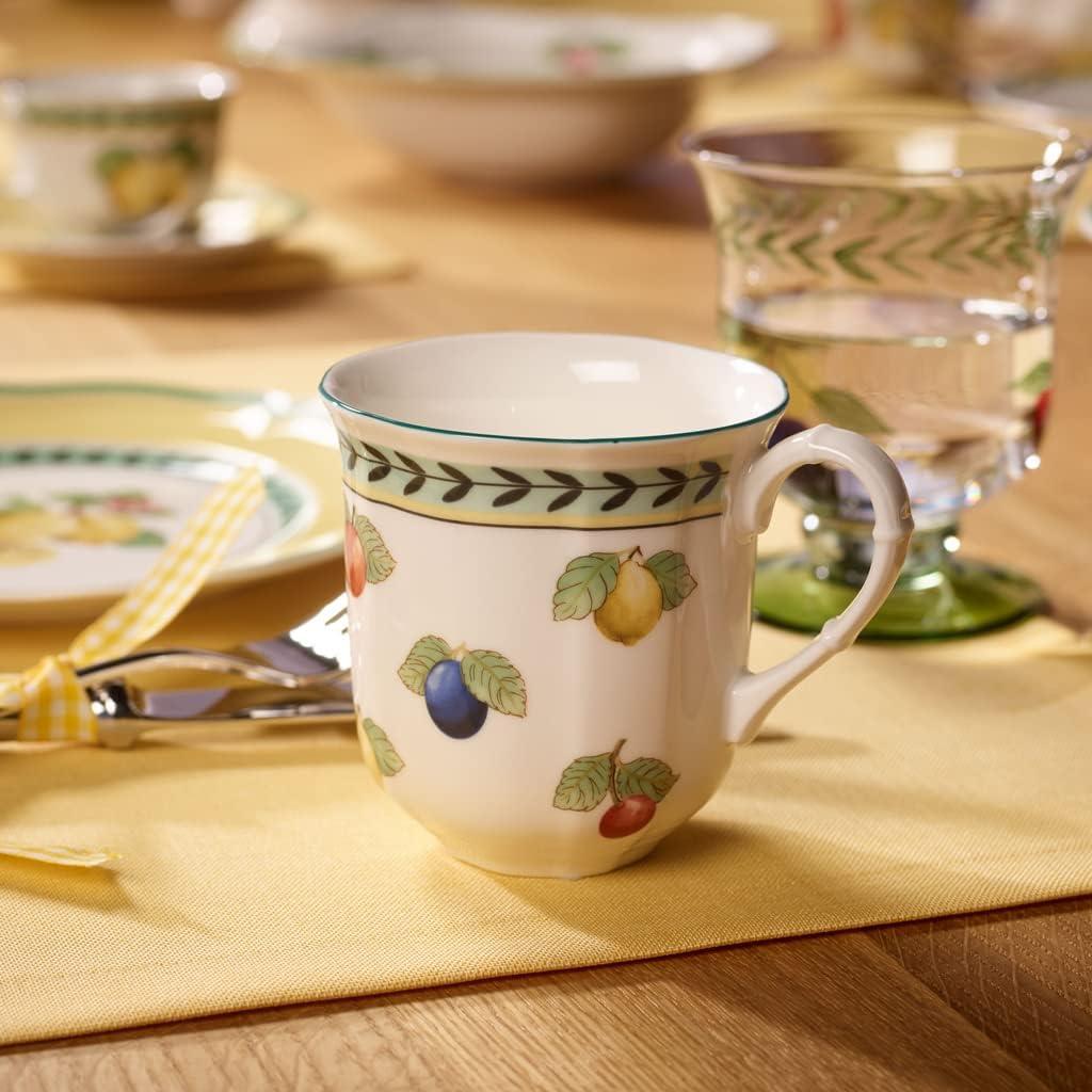 Villeroy & Boch 1022814870 French Garden Fleurence Mug, 10 oz, White/Multicolored New