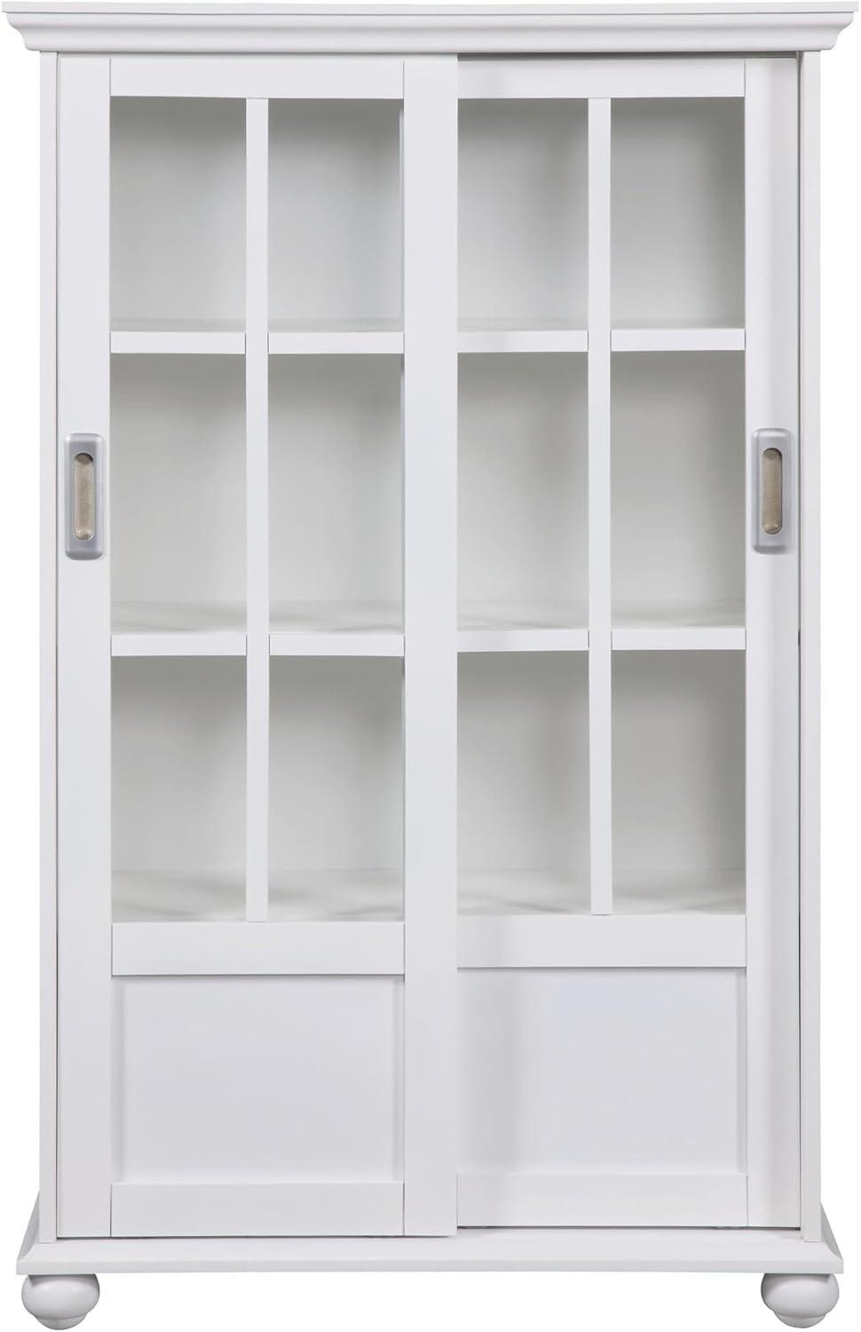 Ameriwood Home Aaron Lane Bookcase with Sliding Glass Doors