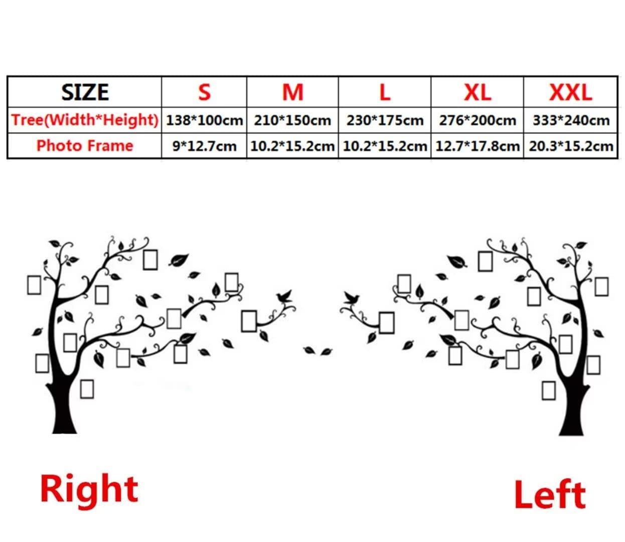 Red Barrel Studio® 3D Tree Wall Stickers - DIY Photo Frame Tree Wall Decal Family Photo Frame Sticker Murals Wall Decor Living Room Bedroom TV Background Home Decorations