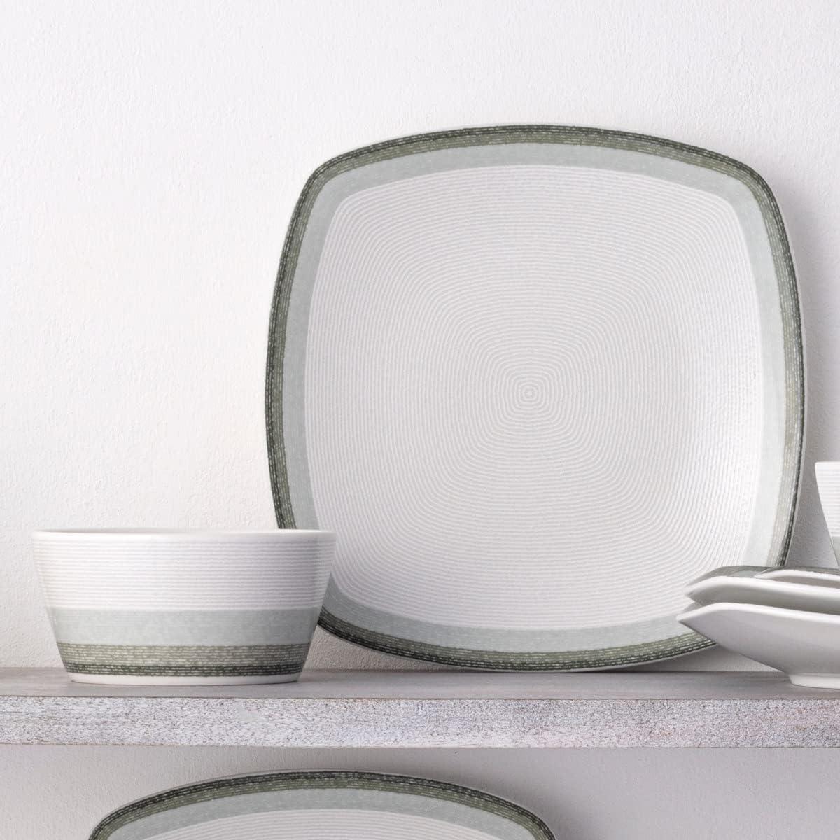 Noritake Colorscapes Layers Square 12-Piece Dinnerware Set, Service for 4