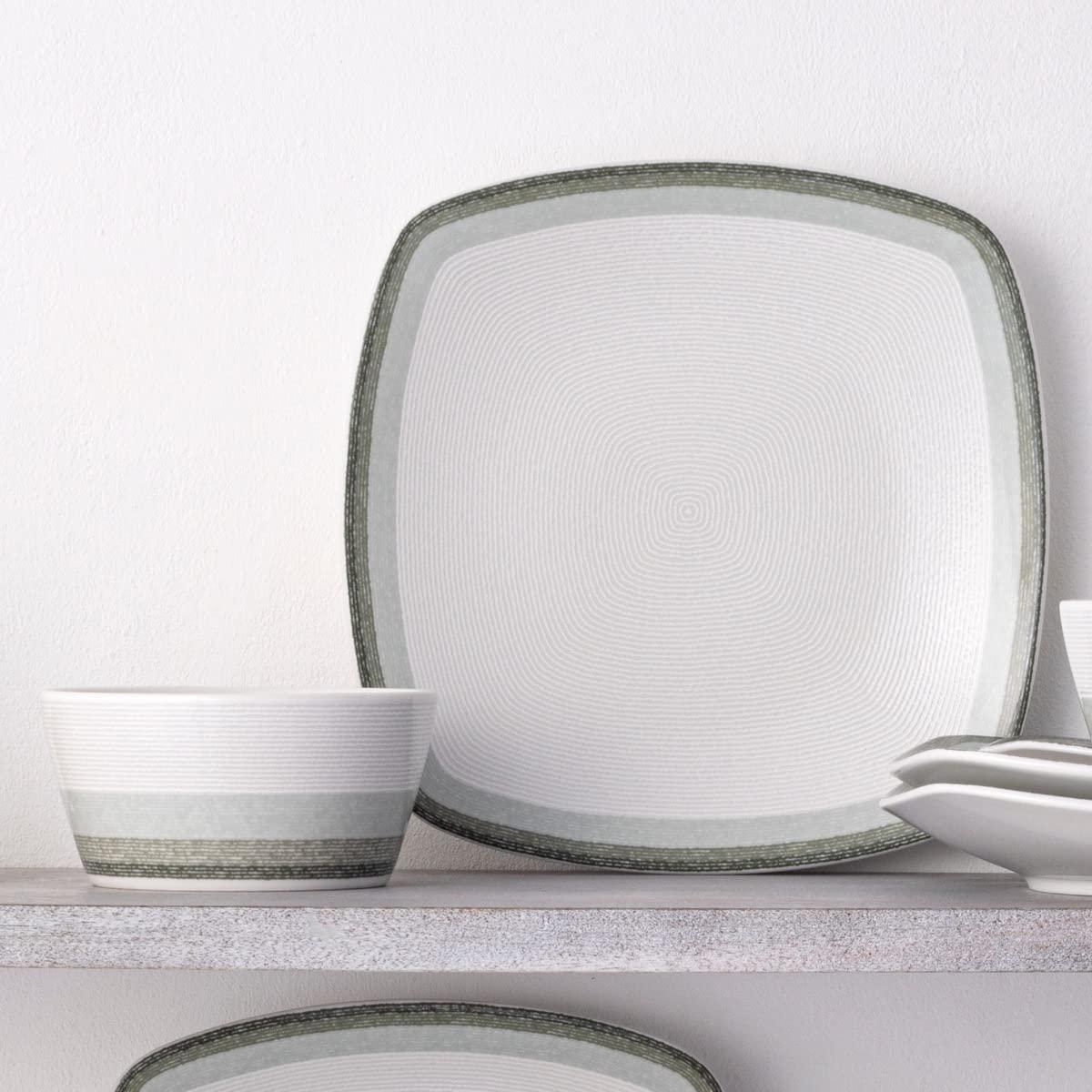 Noritake Colorscapes Layers Square 12-Piece Dinnerware Set, Service for 4