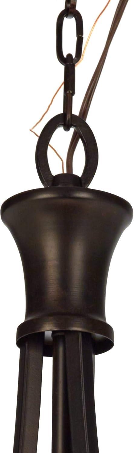 Vitalia 22" Wide Oil Rubbed Bronze 3-Light Pendant Chandelier