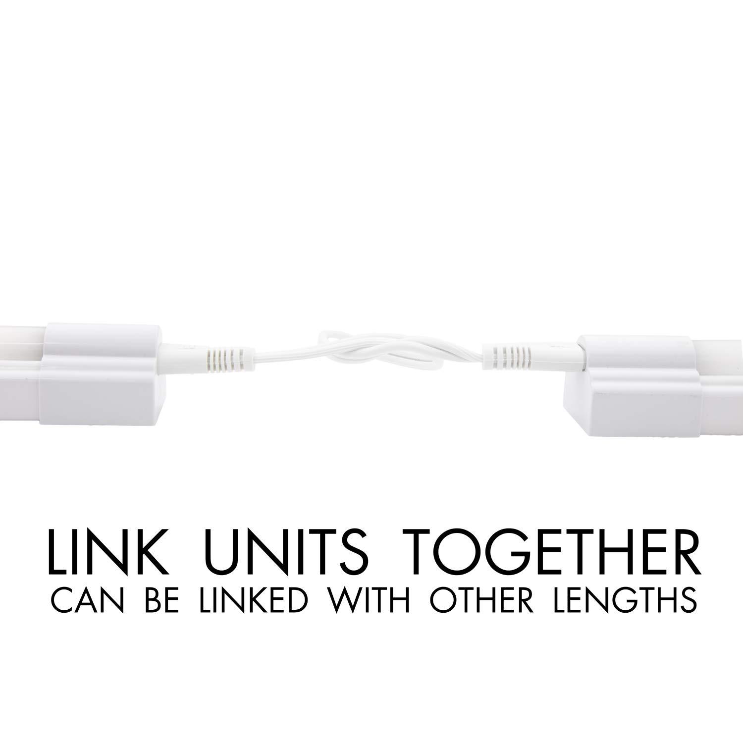 Maxxima 18 inch LED Under Cabinet Light 900 Lumens Warm White 3000K White On Off Switch Plug in