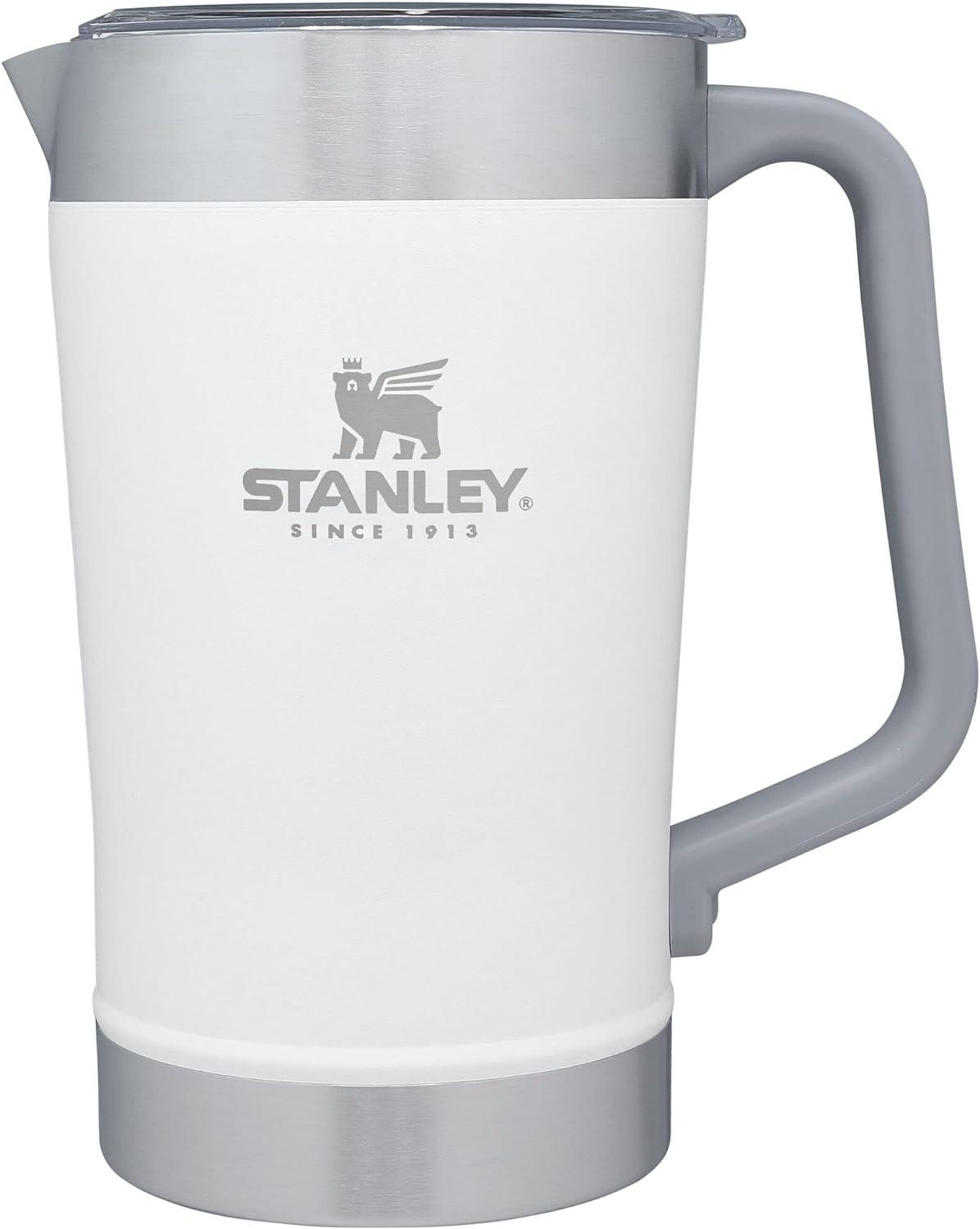 Stanley 64 oz Stainless Steel Stay-Chill Pitcher Polar: Dishwasher-Safe Beverage Server for Hot & Cold Drinks