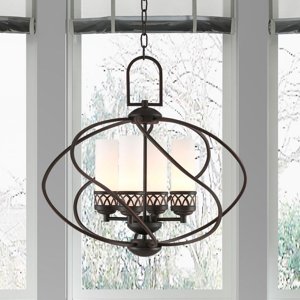 Livex Lighting Westfield 4 - Light Chandelier in  Brushed Nickel