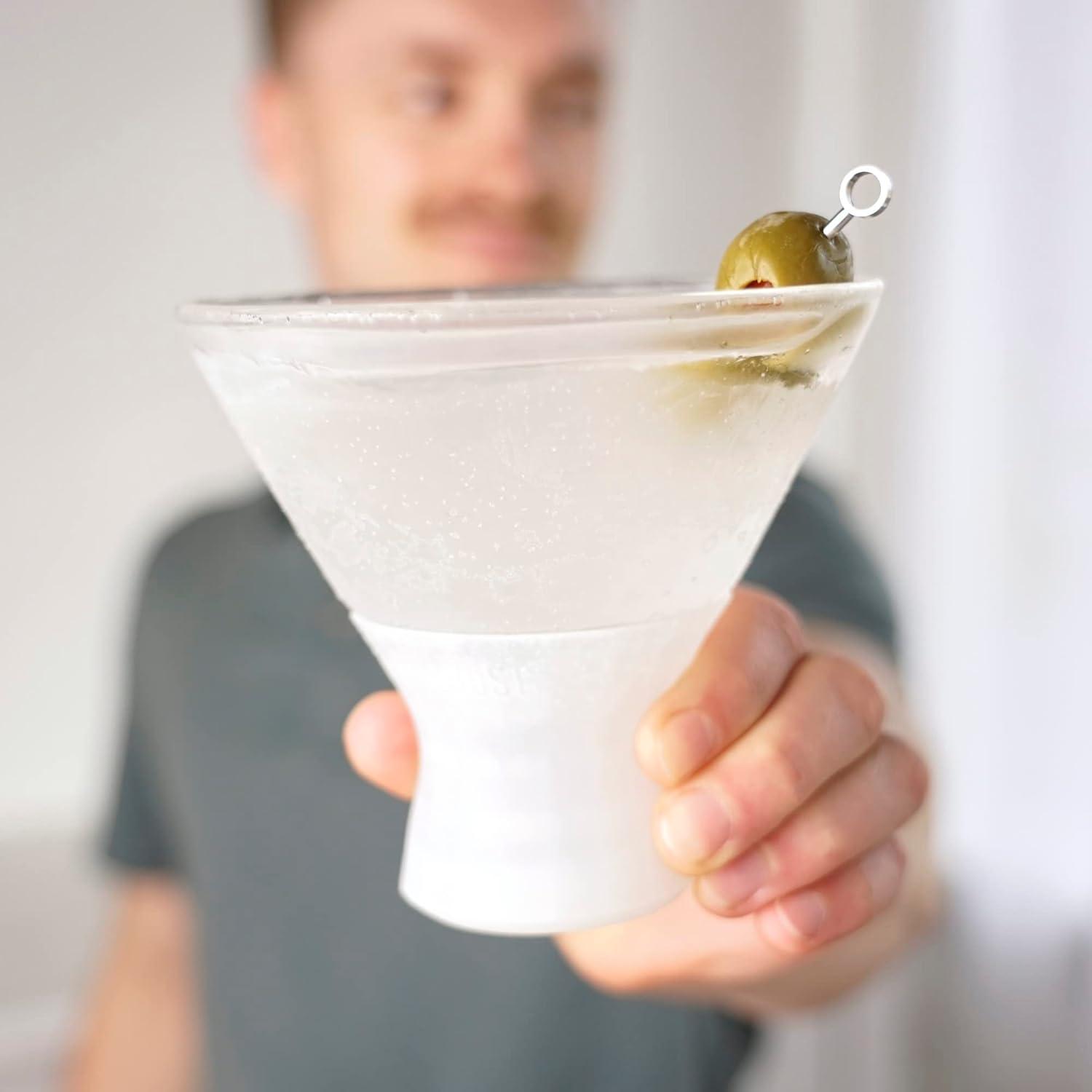 Glass Martini FREEZE Cooling Cup