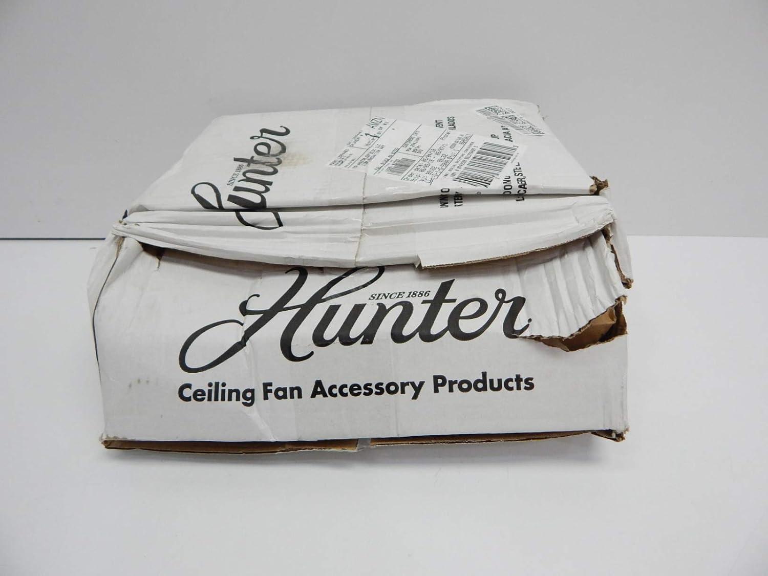 99162-Hunter Fans-Accessory-Glass Bowl Kit-12.8 Inches Wide by 6.3 Inches High-Antique Pewter Finish-White Linen Glass Color