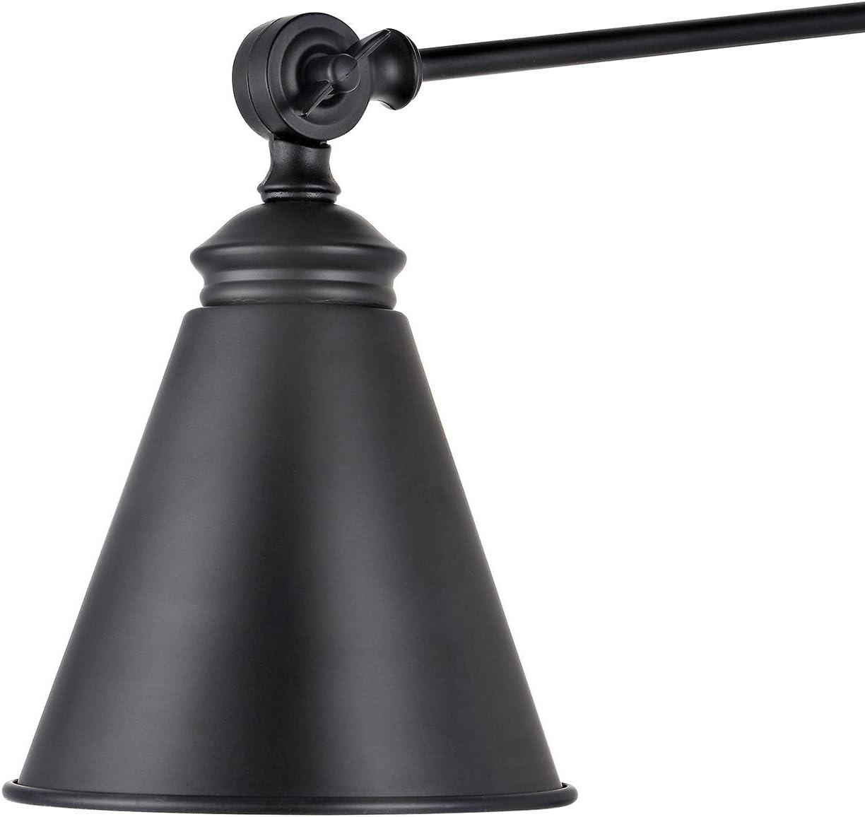 WINGBO  Industrial Swing Arm Wall Sconce with Metal Shade,2-Pack... Nickel