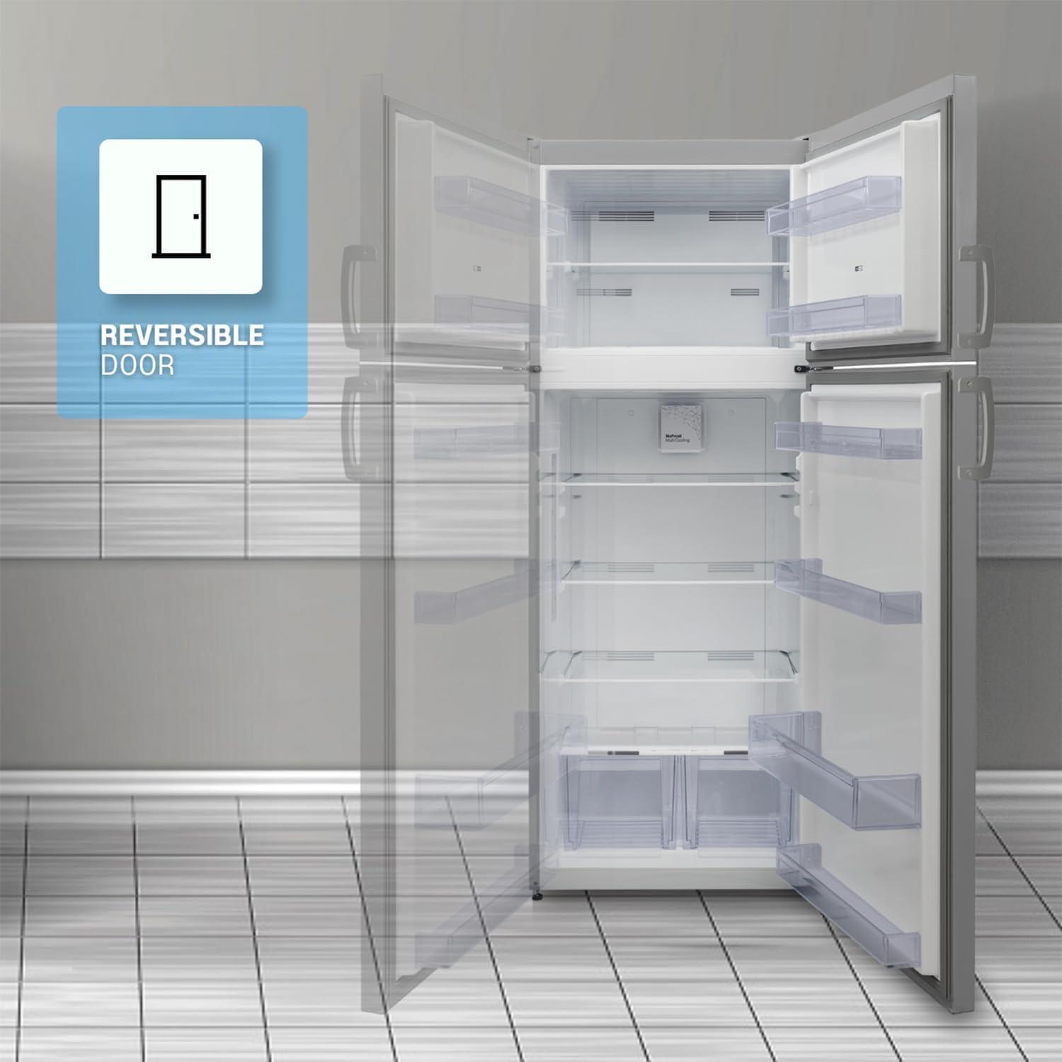 Equator Advanced Appliances Equator 14.3 cf Stainless Refrigerator-Freezer Top Mount Frost Free E-Star Europe RF 142 S