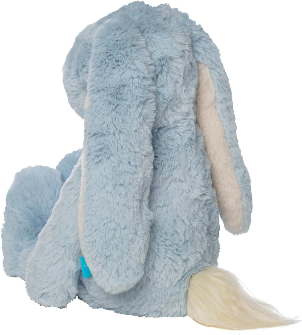 Manhattan Toy River the Blue & Light Apricot Snuggle Bunnies 12" Stuffed Animal with Embroidered Accents