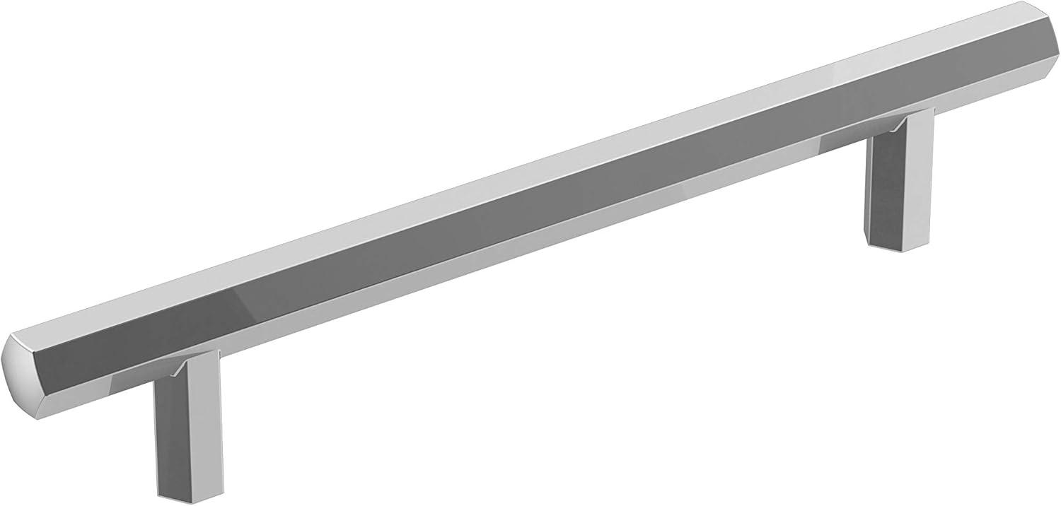 Amerock Caliber 5-1/16 inch (128mm) Center-to-Center Polished Chrome Cabinet Pull