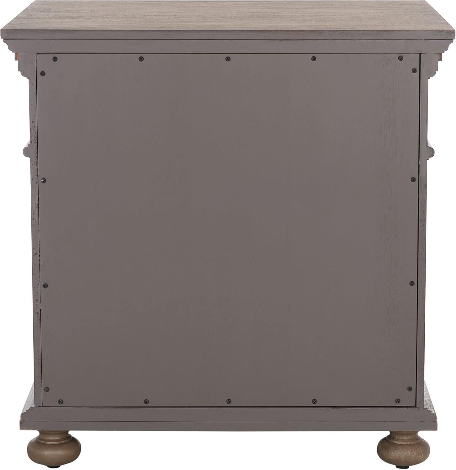 SAFAVIEH Couture Home Collection Allisyn Light Brown 3-Drawer Wood Nightstand Table (Fully Assembled)