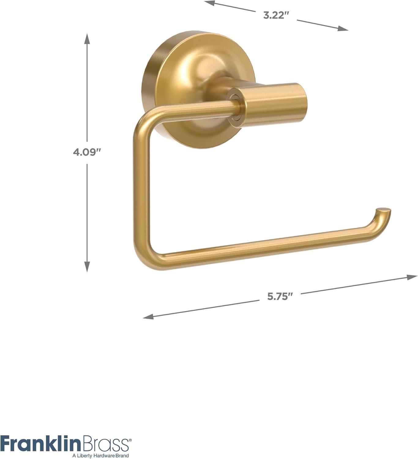 Voisin Satin Gold Wall Mount Toilet Paper Holder