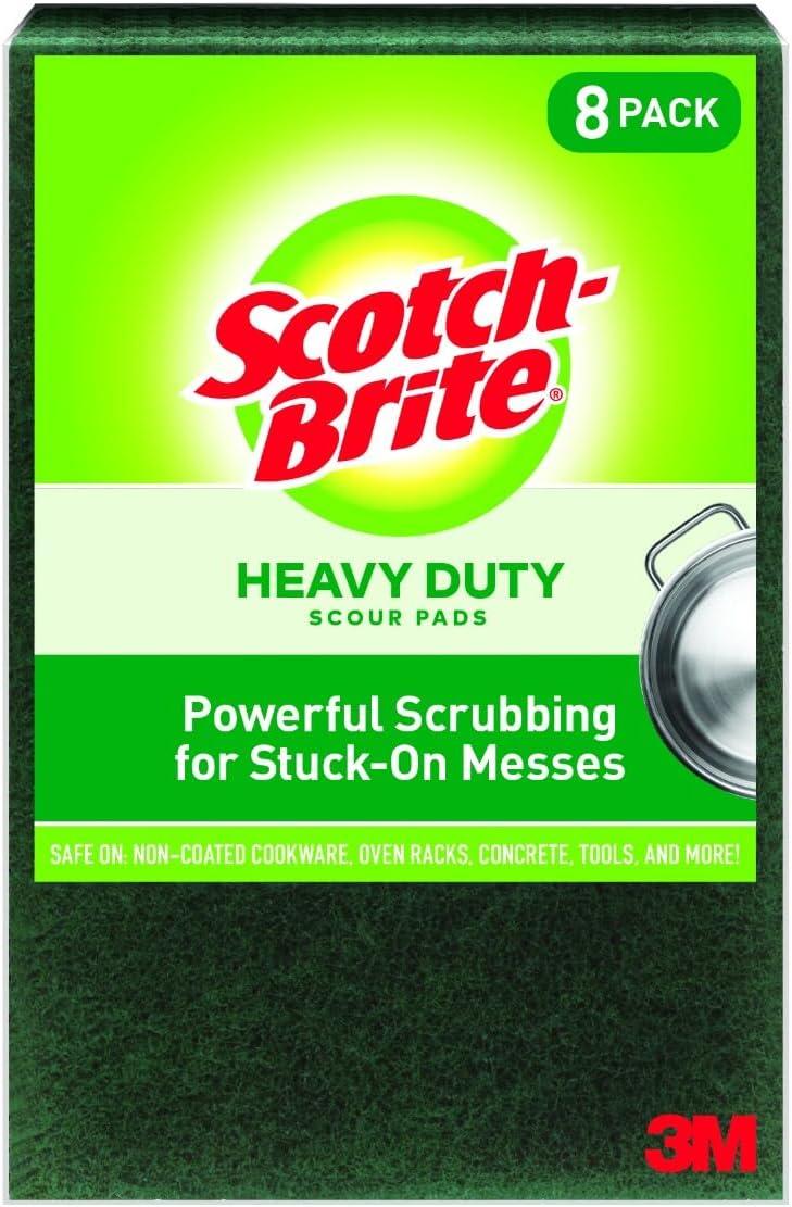 Scotch-Brite Commercial Size Heavy-Duty Scour Pad (8-Pack)