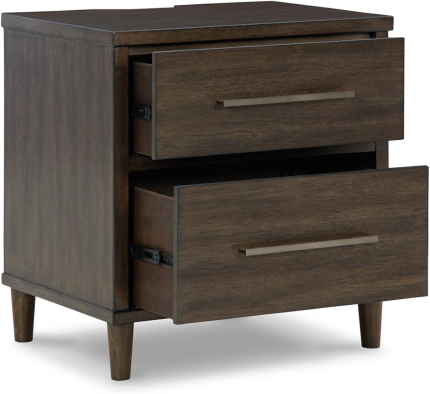 Signature Design by Ashley Contemporary Wittland 2 Drawer Nightstand, Brown